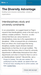 Mobile Screenshot of diversityadvantage.wordpress.com
