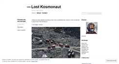 Desktop Screenshot of lostkosmonaut.wordpress.com