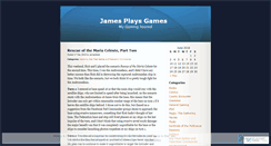 Desktop Screenshot of jamesplaysgames.wordpress.com