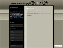 Tablet Screenshot of crazythingshappen.wordpress.com