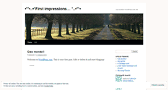 Desktop Screenshot of firstimpressions86.wordpress.com