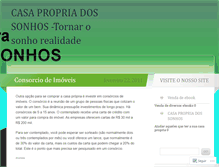 Tablet Screenshot of casapropriadossonhos.wordpress.com