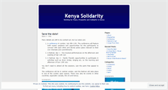 Desktop Screenshot of kenyasolidarity.wordpress.com