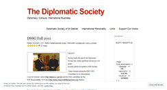 Desktop Screenshot of diplomaticsociety.wordpress.com