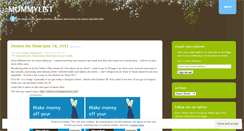 Desktop Screenshot of mommylist.wordpress.com