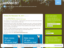 Tablet Screenshot of mommylist.wordpress.com