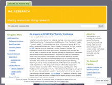 Tablet Screenshot of ialresearch.wordpress.com