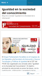 Mobile Screenshot of igualdadenlasociedaddelconocimiento.wordpress.com