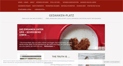 Desktop Screenshot of gedankenplatz.wordpress.com