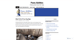 Desktop Screenshot of paws4udogs.wordpress.com