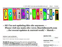 Tablet Screenshot of comicsworkshop.wordpress.com