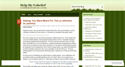 Desktop Screenshot of helpmyunbelief.wordpress.com