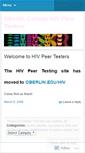 Mobile Screenshot of hivtesters.wordpress.com