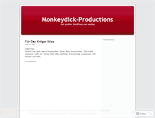 Tablet Screenshot of monkeydickproductions.wordpress.com