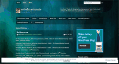 Desktop Screenshot of eshulmantennis.wordpress.com