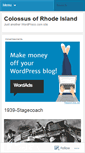 Mobile Screenshot of colossusofrhodeisland.wordpress.com