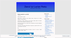 Desktop Screenshot of lucianpostu.wordpress.com