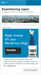 Mobile Screenshot of experiencingjapan.wordpress.com