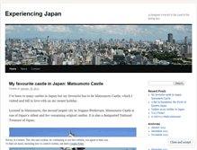 Tablet Screenshot of experiencingjapan.wordpress.com