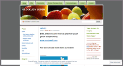 Desktop Screenshot of gluecklichleben.wordpress.com