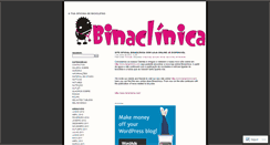 Desktop Screenshot of binaclinica.wordpress.com