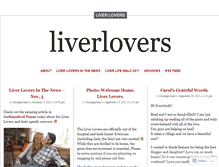 Tablet Screenshot of liverlovers.wordpress.com