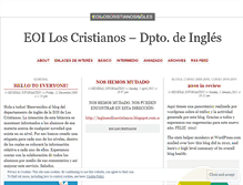 Tablet Screenshot of eoiloscristianosingles.wordpress.com
