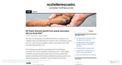 Desktop Screenshot of ncshelterrescueinc.wordpress.com