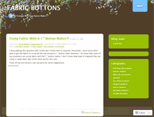 Tablet Screenshot of fabricbuttons.wordpress.com