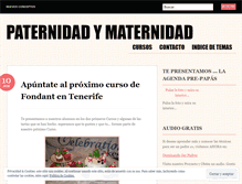 Tablet Screenshot of paternidadymaternidad.wordpress.com