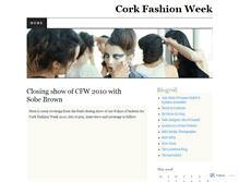 Tablet Screenshot of corkfashionweek.wordpress.com