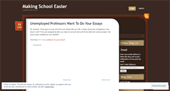 Desktop Screenshot of makingschoolalittleeasier.wordpress.com