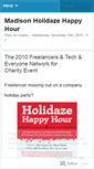 Mobile Screenshot of holidayhappyhour.wordpress.com