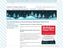 Tablet Screenshot of holidayhappyhour.wordpress.com