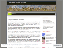 Tablet Screenshot of greatwhitehunter.wordpress.com