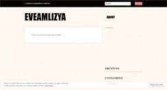 Desktop Screenshot of eveamlizya.wordpress.com