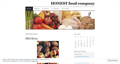 Desktop Screenshot of honestfoodcompany.wordpress.com