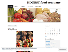 Tablet Screenshot of honestfoodcompany.wordpress.com