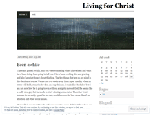 Tablet Screenshot of livingforchrist.wordpress.com