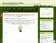 Tablet Screenshot of ecoescuelaelraso.wordpress.com