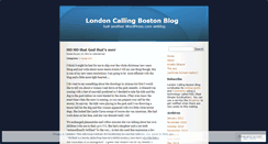 Desktop Screenshot of londoncallingboston.wordpress.com