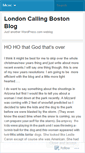 Mobile Screenshot of londoncallingboston.wordpress.com