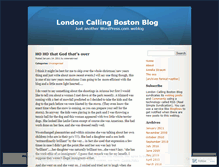 Tablet Screenshot of londoncallingboston.wordpress.com