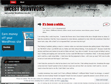 Tablet Screenshot of incestsurvivors.wordpress.com