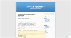 Desktop Screenshot of africasvolunteer.wordpress.com