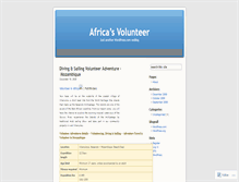 Tablet Screenshot of africasvolunteer.wordpress.com