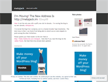 Tablet Screenshot of metajack.wordpress.com