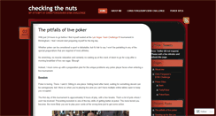 Desktop Screenshot of checkingthenuts.wordpress.com