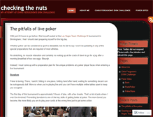 Tablet Screenshot of checkingthenuts.wordpress.com