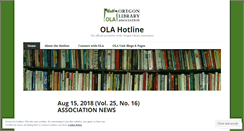 Desktop Screenshot of olahotline.wordpress.com